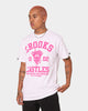 Crooks & Castles Fairfax Varsity T-Shirt White/Hot Pink