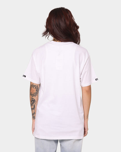 Crooks & Castles Fairfax Varsity T-Shirt White/Hot Pink