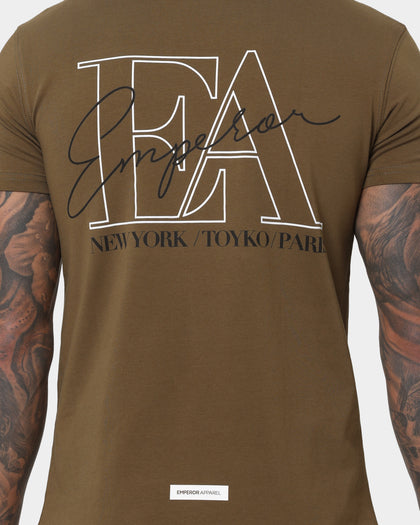 Emperor Apparel Classique After Dark Short Sleeve T-Shirt Army Green/Black