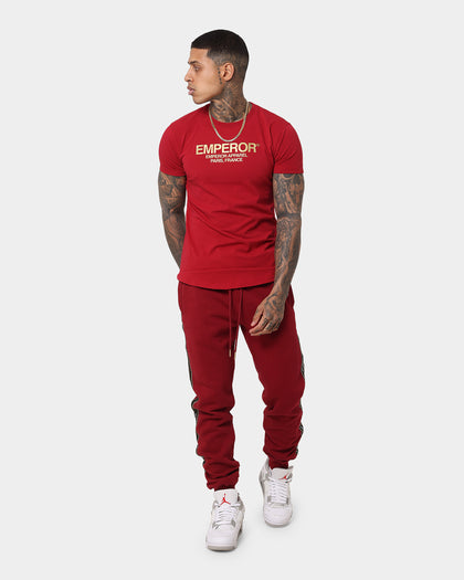 Emperor Apparel Copyright After Dark Short Sleeve T-Shirt Maroon/Gold
