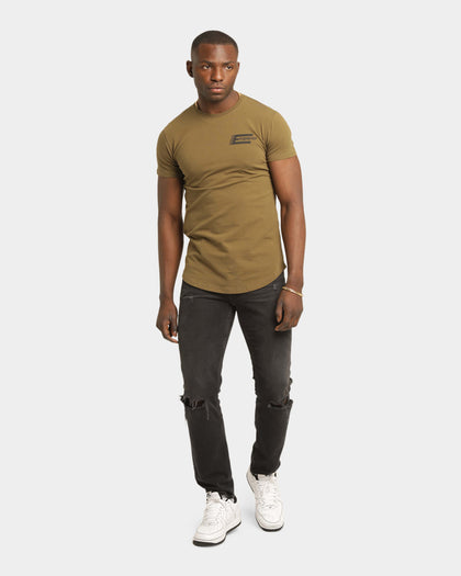 Emperor Apparel Distinction After Dark Short Sleeve T-Shirt Army Green/White