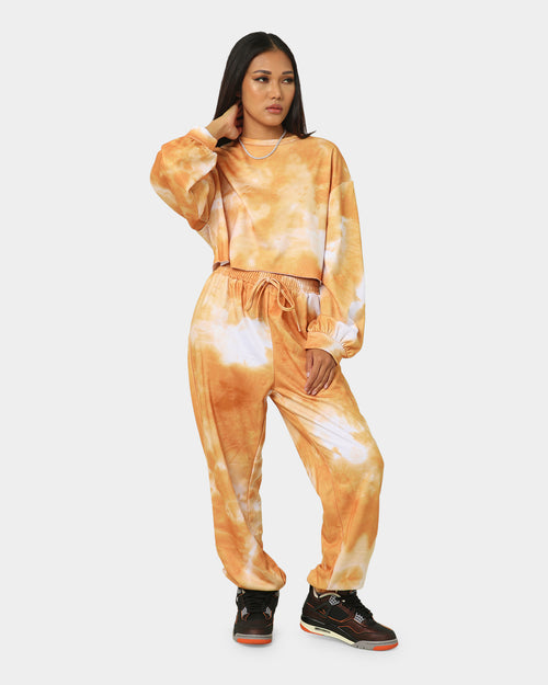 XXIII Women's Zuzu Tie Dye Crewneck Orange/White