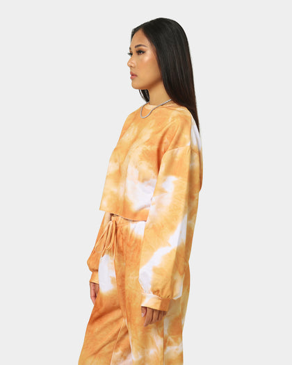XXIII Women's Zuzu Tie Dye Crewneck Orange/White