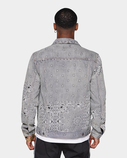 XXIII Turine Paisley Denim Jacket Blue