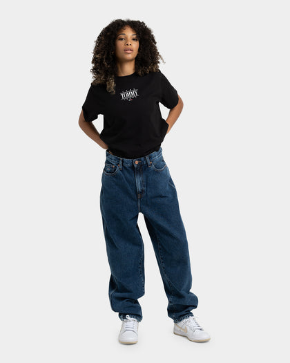 Tommy Jeans Women's Essential Logo Crop T-Shirt Black