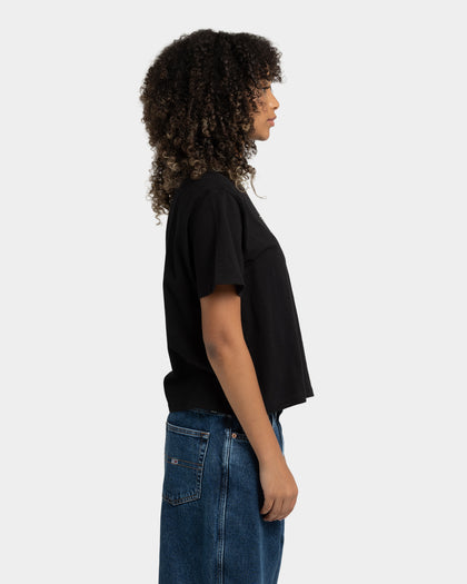 Tommy Jeans Women's Essential Logo Crop T-Shirt Black