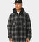 Supreme Hooded Flannel Zip Up Shirt Black