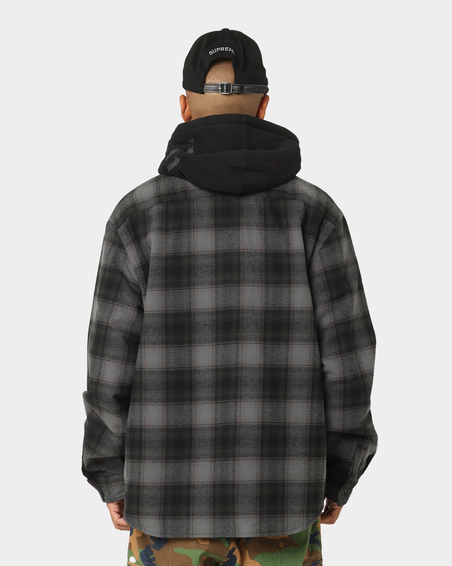 ジャケット・アウター Supreme Hooded Flannel Zip Up Shirt XL Supreme Hooded Flannel Zip Up Shirt Black | Culture Kings US