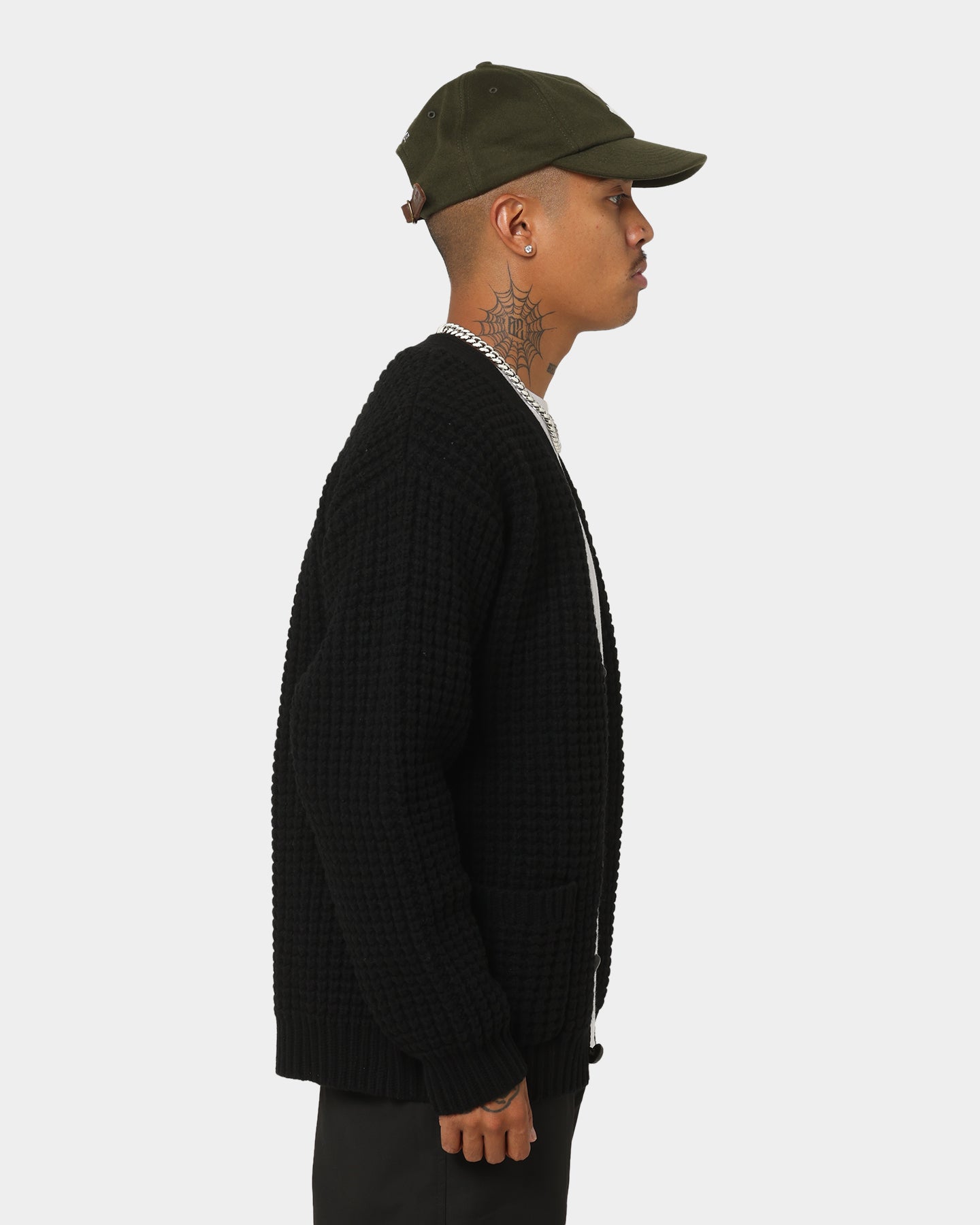 Supreme Waffle Knit Cardigan Black | Culture Kings US