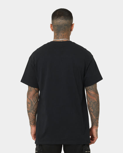 Goat Crew Drip Logo T-Shirt Black/Blue/Orange