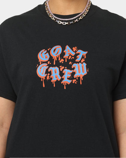 Goat Crew Drip Logo T-Shirt Black/Blue/Orange