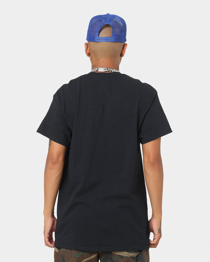 Goat Crew Drip Logo T-Shirt Black/Blue/Yellow