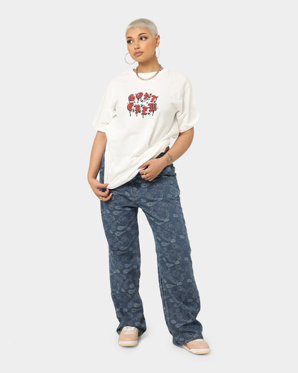 Goat Crew Drip Logo T-Shirt White/Red