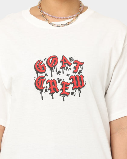Goat Crew Drip Logo T-Shirt White/Red
