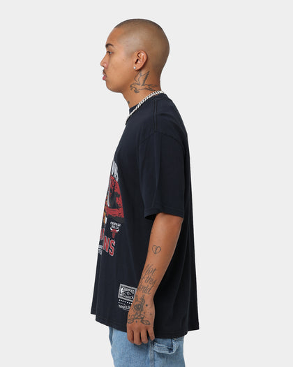 Mitchell & Ness Chicago Bulls 72 Wins Vintage T-Shirt Faded Black