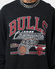 Mitchell & Ness Chicago Bulls Hoop Crewneck Faded Black