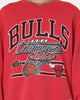 Mitchell & Ness Chicago Bulls Hoop Crewneck Faded Red