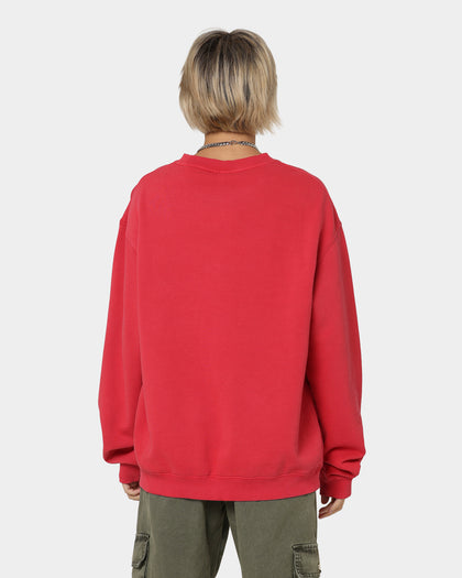 Mitchell & Ness Chicago Bulls Hoop Crewneck Faded Red