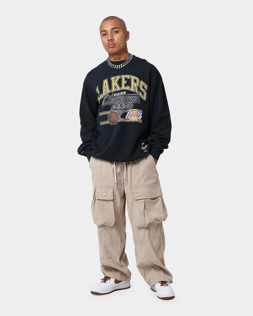 Mitchell & Ness Los Angeles Lakers Hoop Crew Crewneck Faded Black