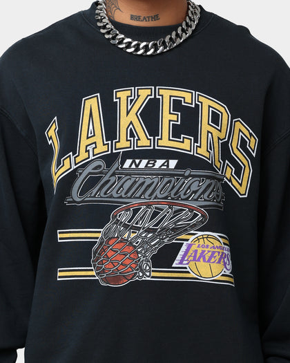 Mitchell & Ness Los Angeles Lakers Hoop Crew Crewneck Faded Black