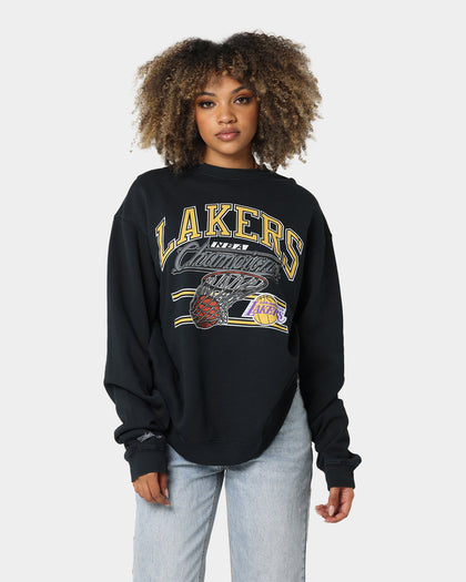 Mitchell & Ness Los Angeles Lakers Hoop Crew Crewneck Faded Black