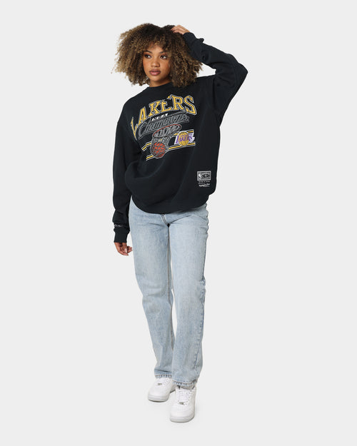 Mitchell & Ness Los Angeles Lakers Hoop Crew Crewneck Faded Black