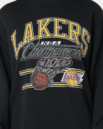 Mitchell & Ness Los Angeles Lakers Hoop Crew Crewneck Faded Black