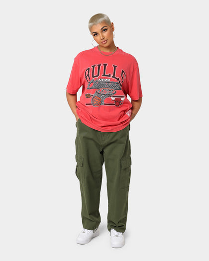 Mitchell & Ness Chicago Bulls Hoop T-Shirt Faded Red