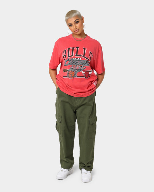 Mitchell & Ness Chicago Bulls Hoop T-Shirt Faded Red