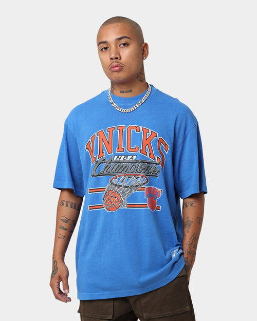 Mitchell & Ness New York Knicks Hoops Vintage T-Shirt Faded Blue