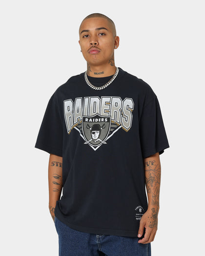 Mitchell & Ness Las Vegas Raiders Metallic Shadow T-Shirt Faded Black