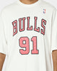 Mitchell & Ness Chicago Bulls Dennis Rodman #91 N & N Oversized T-Shirt Vintage White