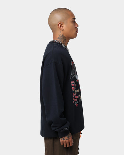 Mitchell & Ness Chicago Bulls Road to Victory Crewneck Faded Black
