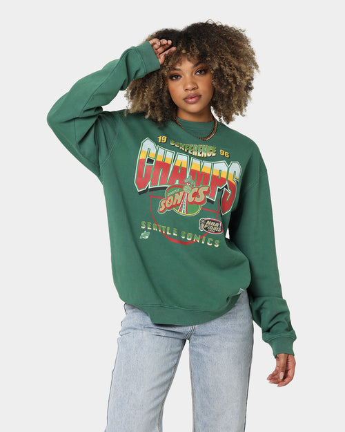 Mitchell & Ness Seattle Sonics Road to Victory Crewneck Faded Green