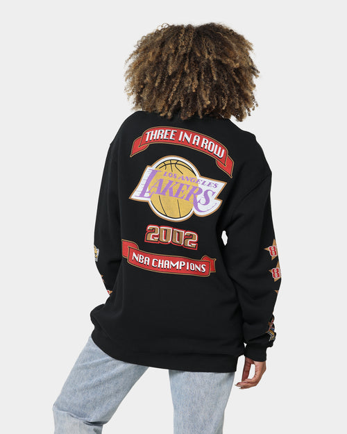 Mitchell & Ness Los Angeles Lakers 3 In A Row Vintage Crewneck Faded Black