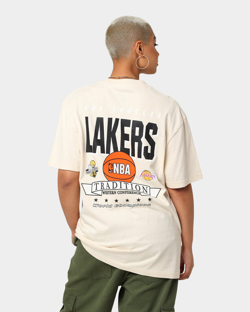 Mitchell & Ness Los Angeles Lakers Tradition T-Shirt Khaki