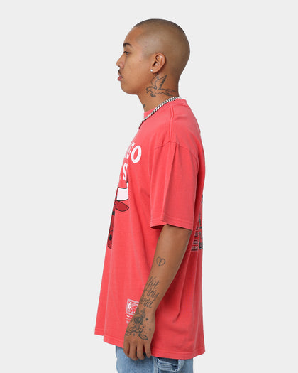 Mitchell & Ness Finals Chicago Bulls Finals Vintage T-Shirt Faded Red