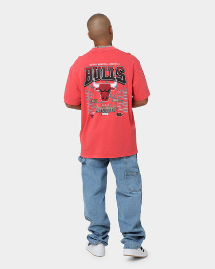 Mitchell & Ness Finals Chicago Bulls Finals Vintage T-Shirt Faded Red