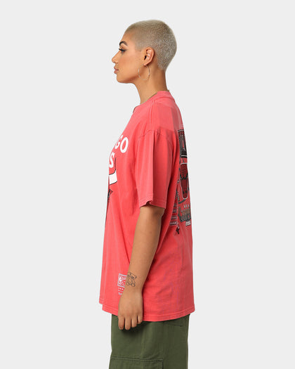 Mitchell & Ness Finals Chicago Bulls Finals Vintage T-Shirt Faded Red