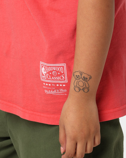 Mitchell & Ness Finals Chicago Bulls Finals Vintage T-Shirt Faded Red