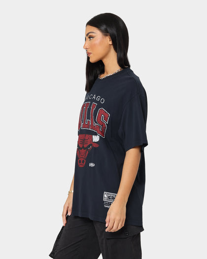 Mitchell & Ness Chicago Bulls XL Arch Vintage T-Shirt Faded Black