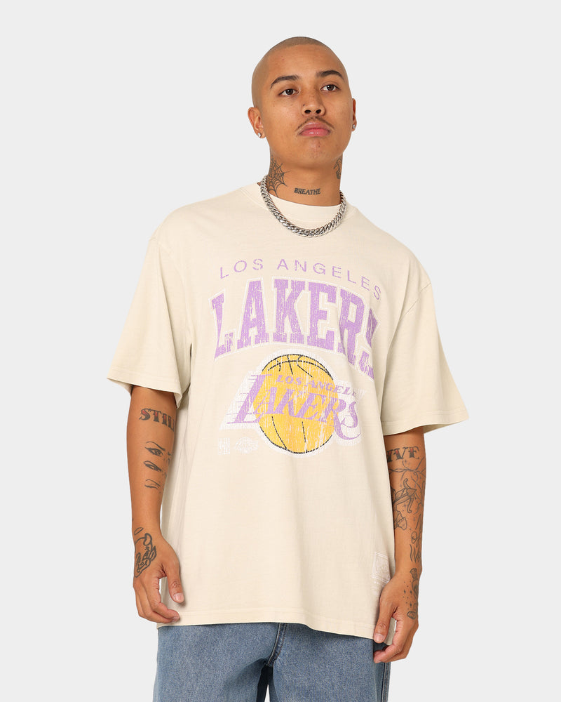 Mitchell & Ness Los Angeles Lakers XL Arch Vintage T-Shirt Faded Black