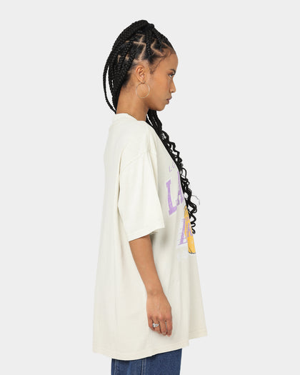 Mitchell & Ness Los Angeles Lakers XL Arch Vintage T-Shirt Faded Khaki