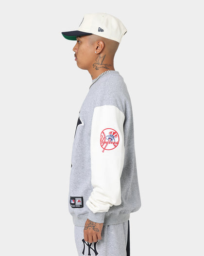 Majestic Athletic New York Yankees All Team Champs Crewneck True Navy/Grey