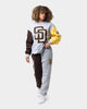 Majestic Athletic San Diego Padres All Team Champs Crewneck Yellow/Grey Marle