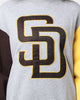 Majestic Athletic San Diego Padres All Team Champs Crewneck Yellow/Grey Marle