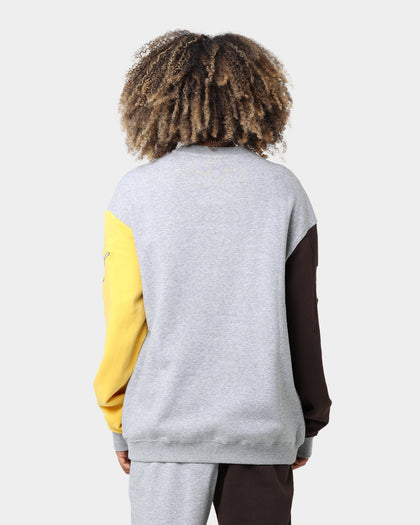 Majestic Athletic San Diego Padres All Team Champs Crewneck Yellow/Grey Marle