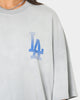Majestic Athletic Los Angeles Dodgers Solarised Oversized T-Shirt Warm Grey