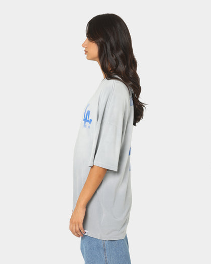 Majestic Athletic Los Angeles Dodgers Solarised Oversized T-Shirt Warm Grey