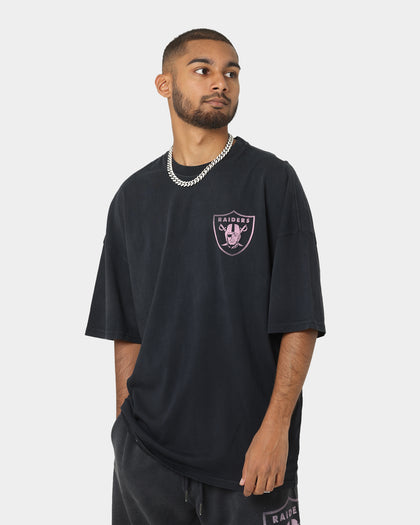 Majestic Athletic Las Vegas Raiders Solarised Oversized T-Shirt Faded Black